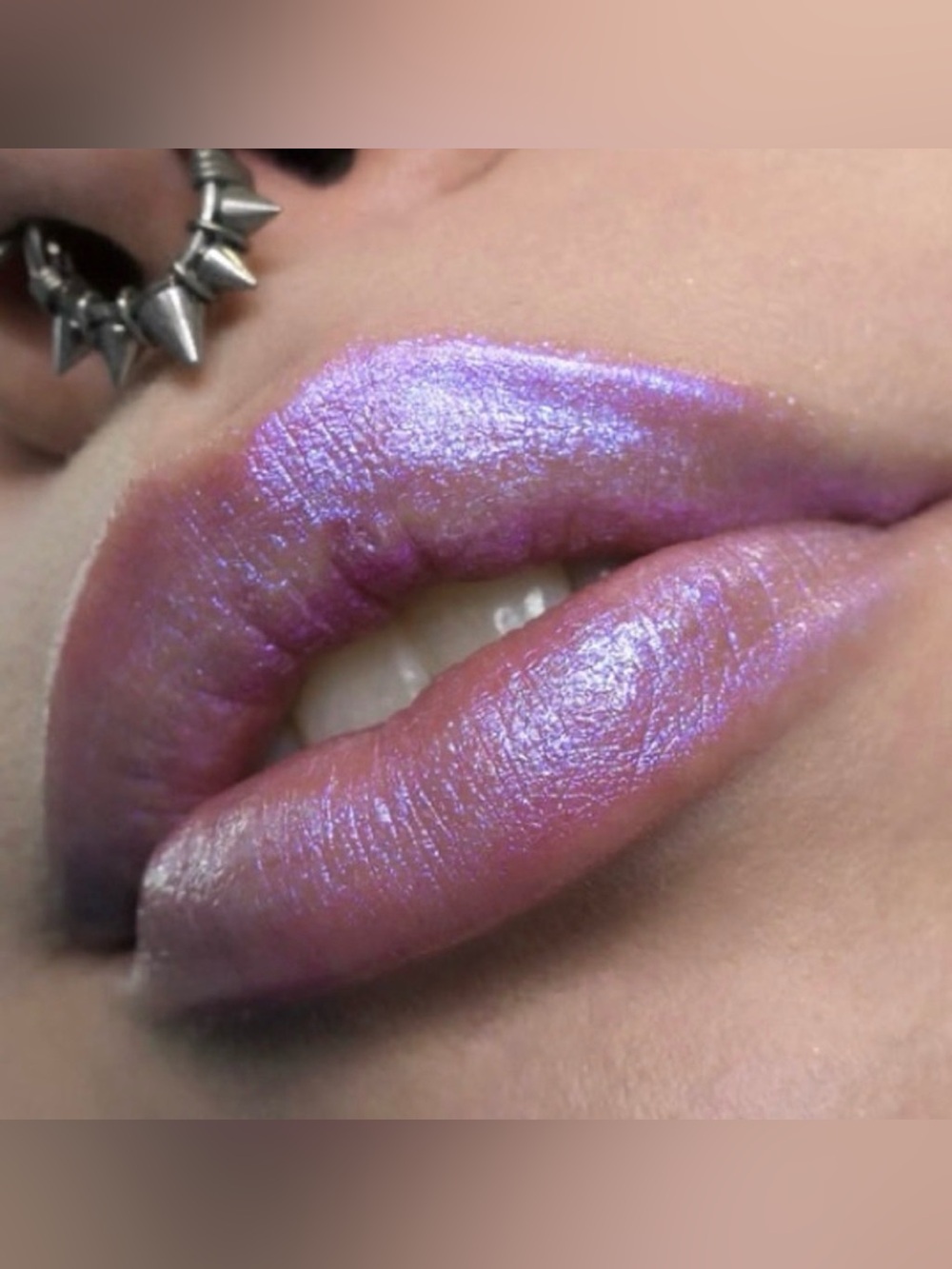 NYX Faux Marble Frost Lipstick- Lilac